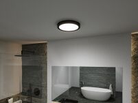 Plafoniera łazienkowa TEGA LED 22.5W 1200lm 3000/4000/6500K IP44 230V czarny matowy / tworzywo sztuczne - 6
