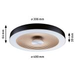 Plafoniera VOLEA 25W DIM 400MM 2900lm 3000K IP44 230V czarny / złoty / tworzywo sztuczne - 8