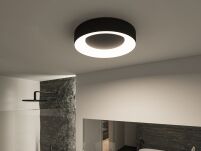 Plafoniera CASCA LED 16W 1500lm okrągła 300mm 2700/4000/6500K IP44 230V czarny matowy /  tworzywo sztuczne - 4
