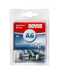 Nitonakrętki aluminiowe AM4/10,5 NOVUS [10 szt.]