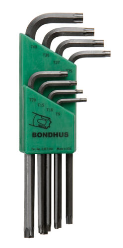 Zestaw imbusów długich gwiazdkowych TORX TX9 - TX40 BONDHUS 8szt.