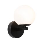 Lampa ścienna łazienkowa GOVE LED 5W 400lm 3000K IP44 230V czarny matowy / metal / szkło - 2