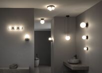 Lampa ścienna łazienkowa GOVE LED 5W 400lm 3000K IP44 230V czarny matowy / metal / szkło - 4