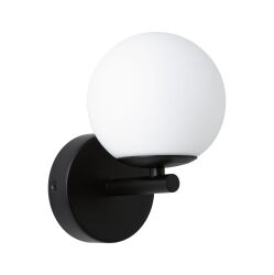 Lampa ścienna łazienkowa GOVE LED 5W 400lm 3000K IP44 230V czarny matowy / metal / szkło