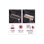 Oprawa wpuszczana ARON LED solar 40lm czujnik zmierzchu 20x10cm 3000K IP67 metal - 5