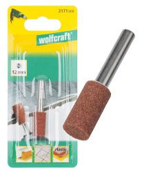 Kamień szlifierski do szlifowania cylindryczny 12mm trzpień 6mm - Wolfcraft