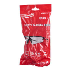 Okulary ochronne odporne na zarysowania szare MILWAUKEE