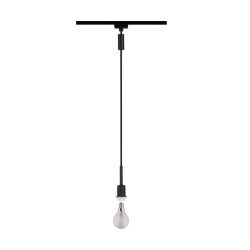Lampa wisząca na szynoprzewód URail Deco System E14 max.1x20W 135cm 230V czarny matowy / metal