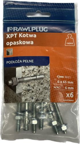 Kotwa opaskowa 6mm 65mm 6szt Rawlplug