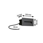 Oprawa elewacyjna LONG 4W 3000K IP44 230V czarny / aluminium - 6