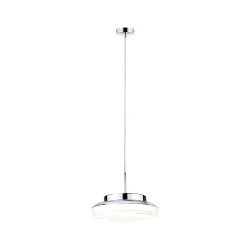 Lampa wisząca  LUENA LED 11.5W 600lm okrągła 250mm 3000K IP44 230V szkło chrom / metal