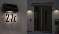 Oprawa elewacyjna NEDA LED solar czujnik ruchu zmierzchu 14lm 3000k  IP4414lm  czarna - 3
