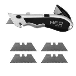 Nóż trapezowy mini brelok do kluczy z ostrzem trapezowym + ostrza NEO