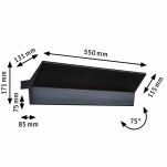 Oprawa ścienna STINE 13W + 4W 2700K 1400lm DIM 230V czarny matowy - 8