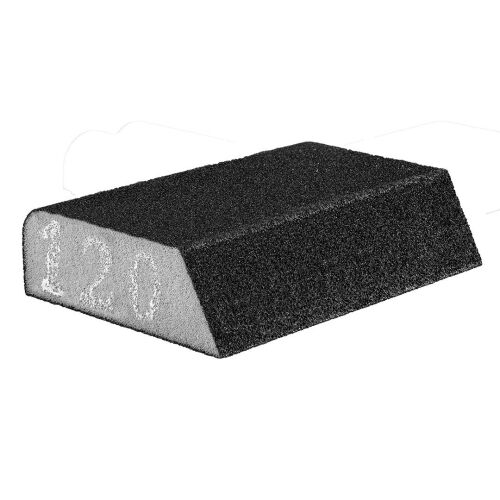 Kostka klocek gąbka ścierna szlifierska skośna 98x25x68mm K120 GRAPHITE