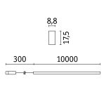 Taśma zewnętrzna LED Plug & Shine DIM 46W 10m 3000K IP68 24V biały - 8