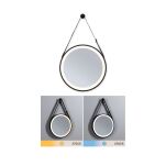 Lustro łazienkowe ścienne MIRO LED 7.5W 200lm 2700/4000/6500K 400mm IP44 230V czarny matowy - 4