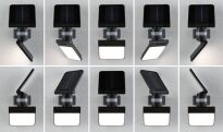 Oprawa elewacyjna LESLA LED 12.5W solar PIR 1000lm 3000K IP65 USB-C 3.6V antracyt / tworzywo sztuczne - 5