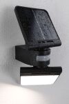 Oprawa elewacyjna LESLA LED 12.5W solar PIR 1000lm 3000K IP65 USB-C 3.6V antracyt / tworzywo sztuczne - 3