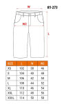 Krótkie spodenki robocze jeansowe czarne DENIM 7 kieszeni NEO XXL - 2