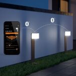 Oprawa ogrodowa z czujnikiem ruchu i zmierzchu GL 80 SC iHF Bluetooth Mesh 9,1W 650lm 3000K IP44 IK03 230V srebrna / aluminium - 6
