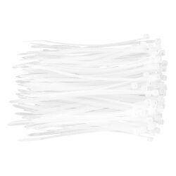 Opaski zaciskowe 4.8 x 200 mm 75 szt. białe NEO