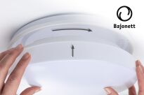 Plafoniera AXIN E27 max. 18W IP44 okrągła 255mm 230V biały / tworzywo sztuczne - 5