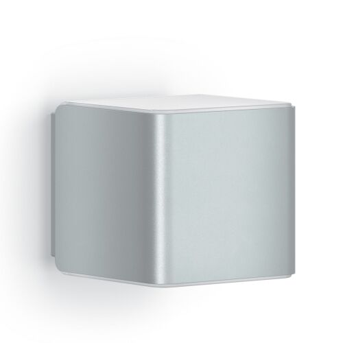 Lampa elewacyjna z czujnikiem ruchu i zmierzchu Steinel L 840 SC LED iHF Bluetooth Mesh Connect 9,1W 3000K 319lm IP44 IK03 230V srebrna / tworzywo sztuczne