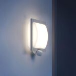 Lampa elewacyjna z czujnikiem ruchu i zmierzchu Steinel L 20 S PIR max.60W E27 IP44 IK03 230V srebrna / stal nierdzewna - 2
