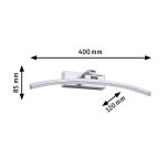 Oprawa ścienna BENTO LED 8.5W 480lm 400mm 3000K 230V nikiel szczotkowany - 5