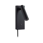 Oprawa ścienna HULDA LED DIM USB-C 2.5W 130lm 3000K 230V czarny matowy / metal - 5