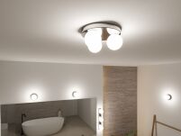 Lampa sufitowa łazienkowa GOVE LED G9 max.3x20W IP44 230V chrom satyna / metal - 7