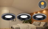 Oprawa wpuszczana SORMUS LED 6.5W 560lm / 180lm 3000K IP65 230V czarny / tworzywo sztuczne - 3