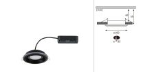 Oprawa wpuszczana SORMUS LED 6.5W 560lm / 180lm 3000K IP65 230V czarny / tworzywo sztuczne - 14