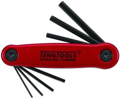 Klucze trzpieniowe sześciokątne calowe w zestawie Teng Tools 1476NAF Tengtools